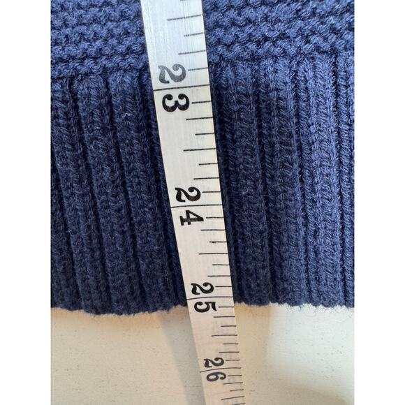 J. Crew Sweater Men’s Crewneck Sz L Blue Classic Pullover Grandpa Dad Core - Picture 8 of 9